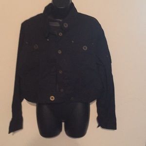 Black crop jacket